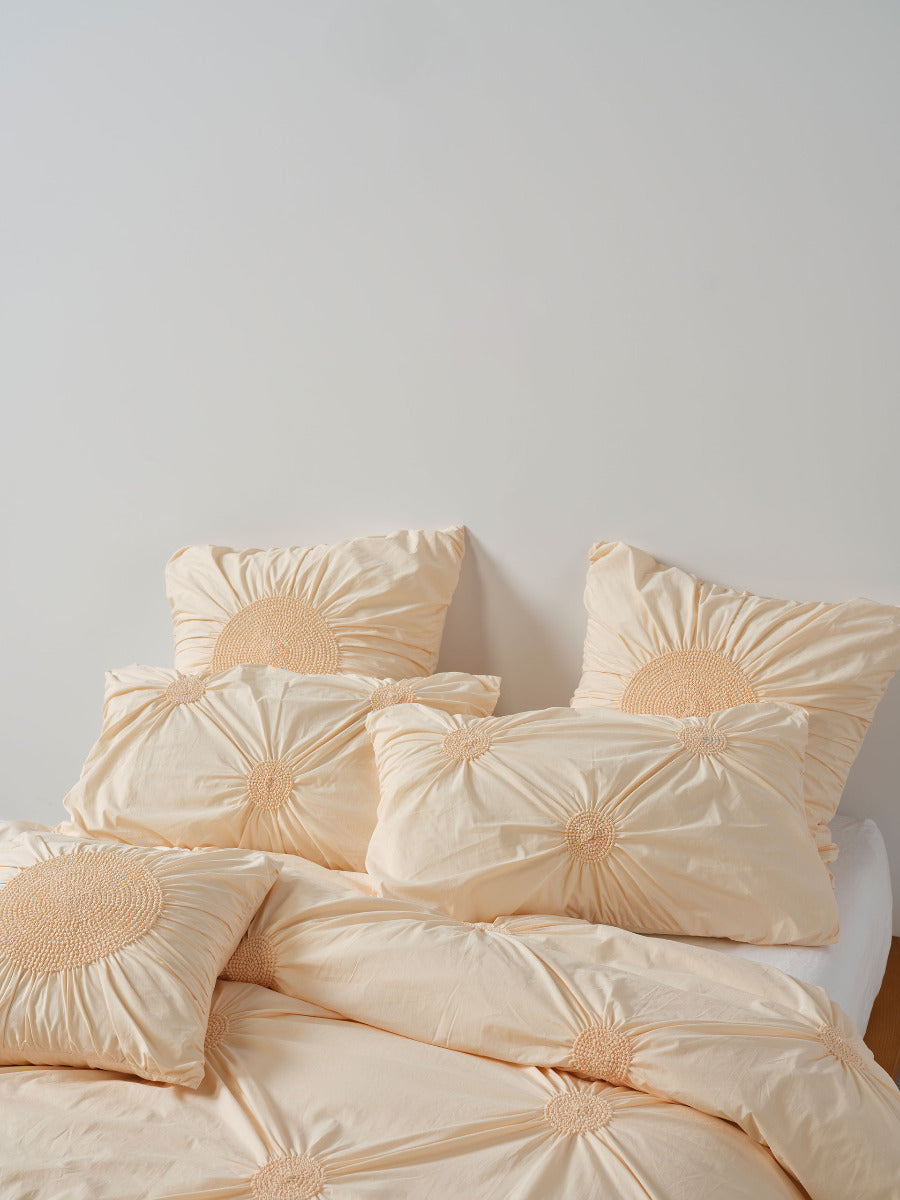 Claudia Peach European Pillowcase