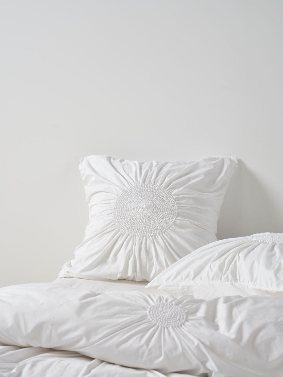 Claudia White European Pillowcase
