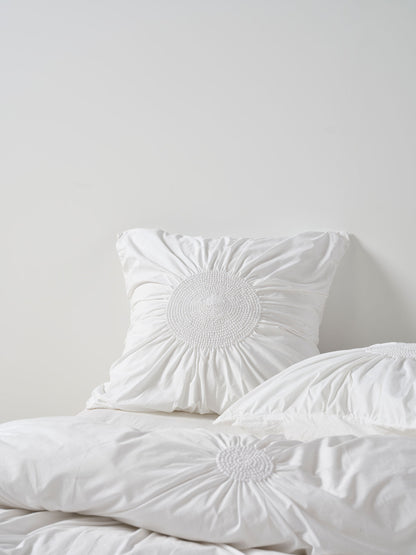 Claudia White European Pillowcase
