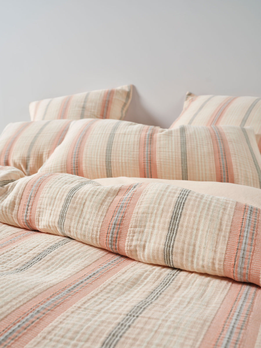 Coolum Papaya Quilt Cover Set
