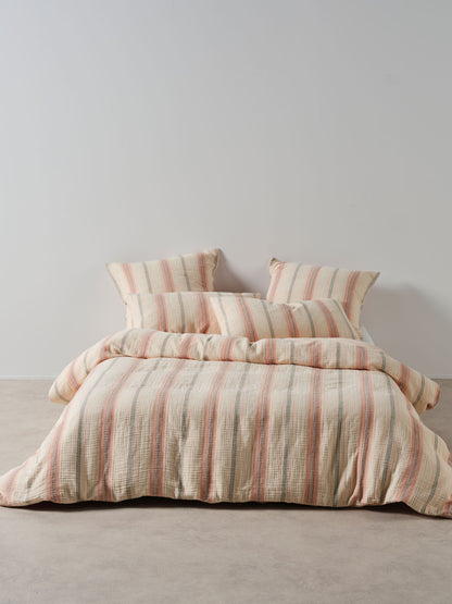 Coolum Papaya Quilt Cover Set