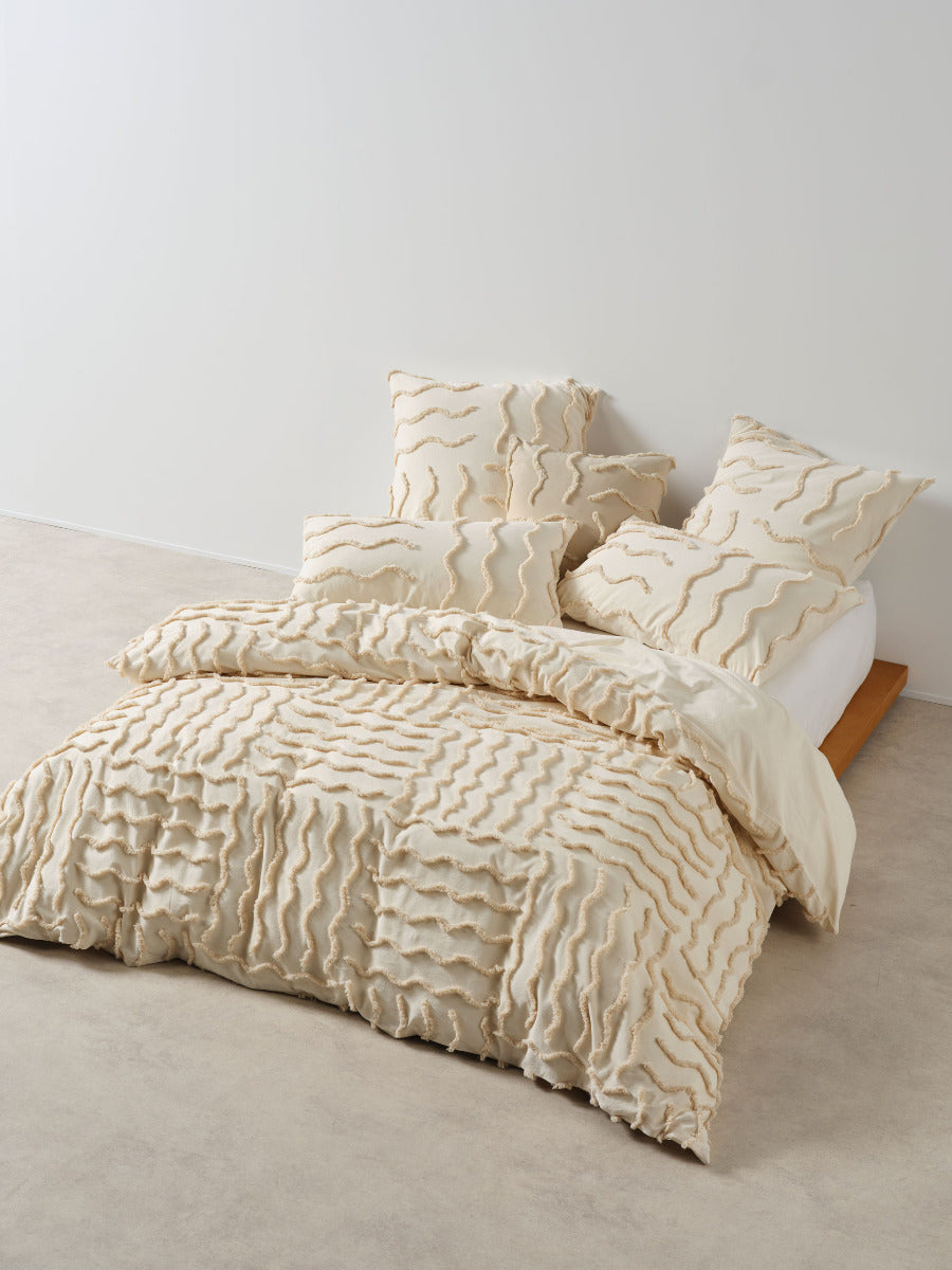 Metung Latte Quilt Cover Set