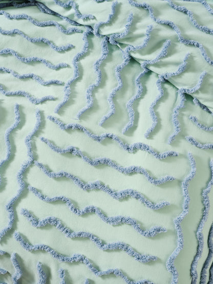 Metung Mint Quilt Cover Set