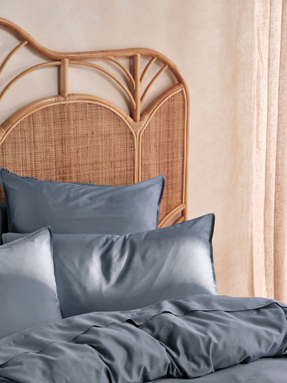 400TC Bamboo/Cotton Nara Bluestone Quilt Cover Set