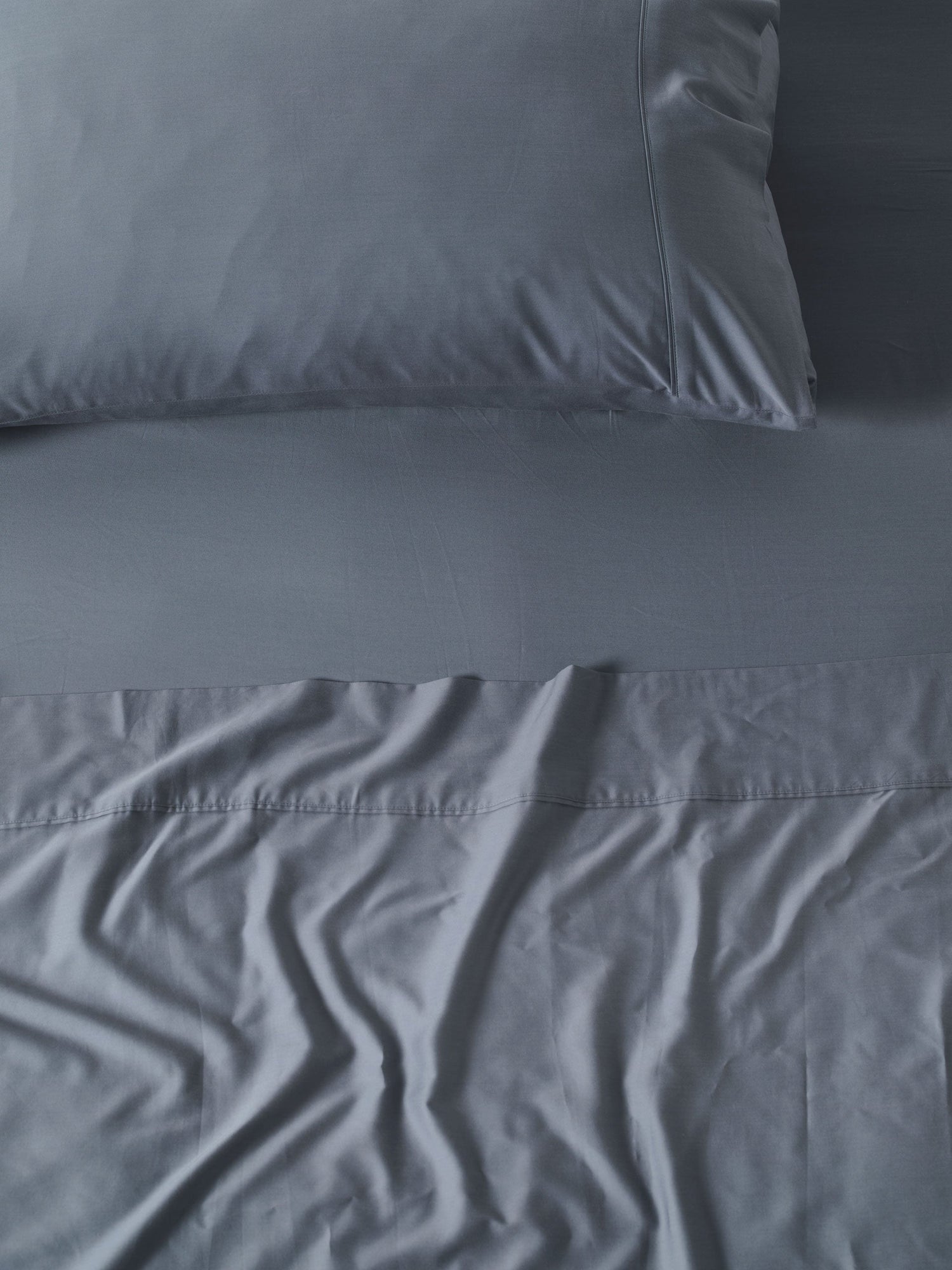 400TC Bamboo/Cotton Nara Bluestone Bamboo Cotton King Pillowcase