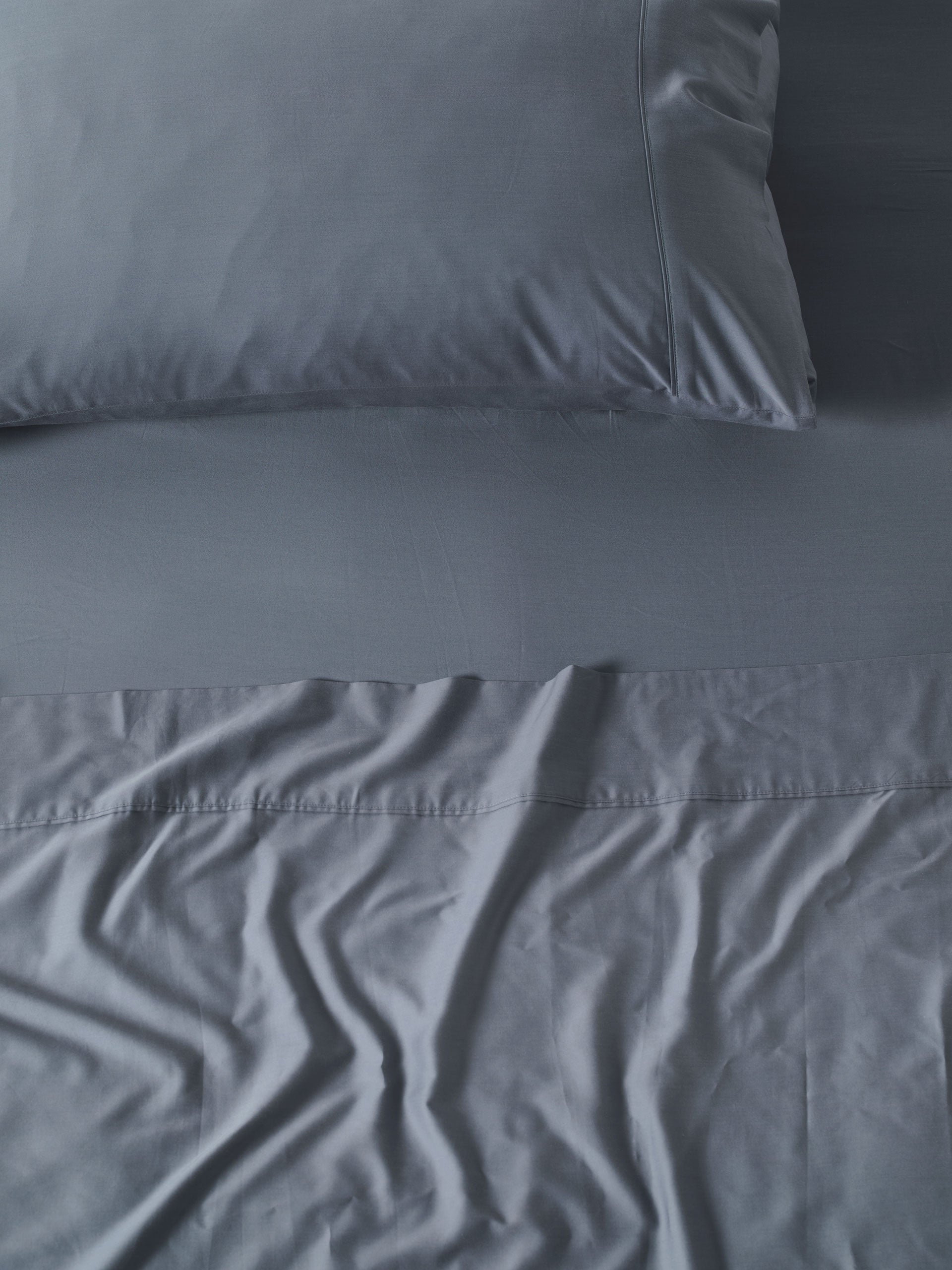 400TC Bamboo/Cotton Nara Bluestone Bamboo Cotton King Pillowcase