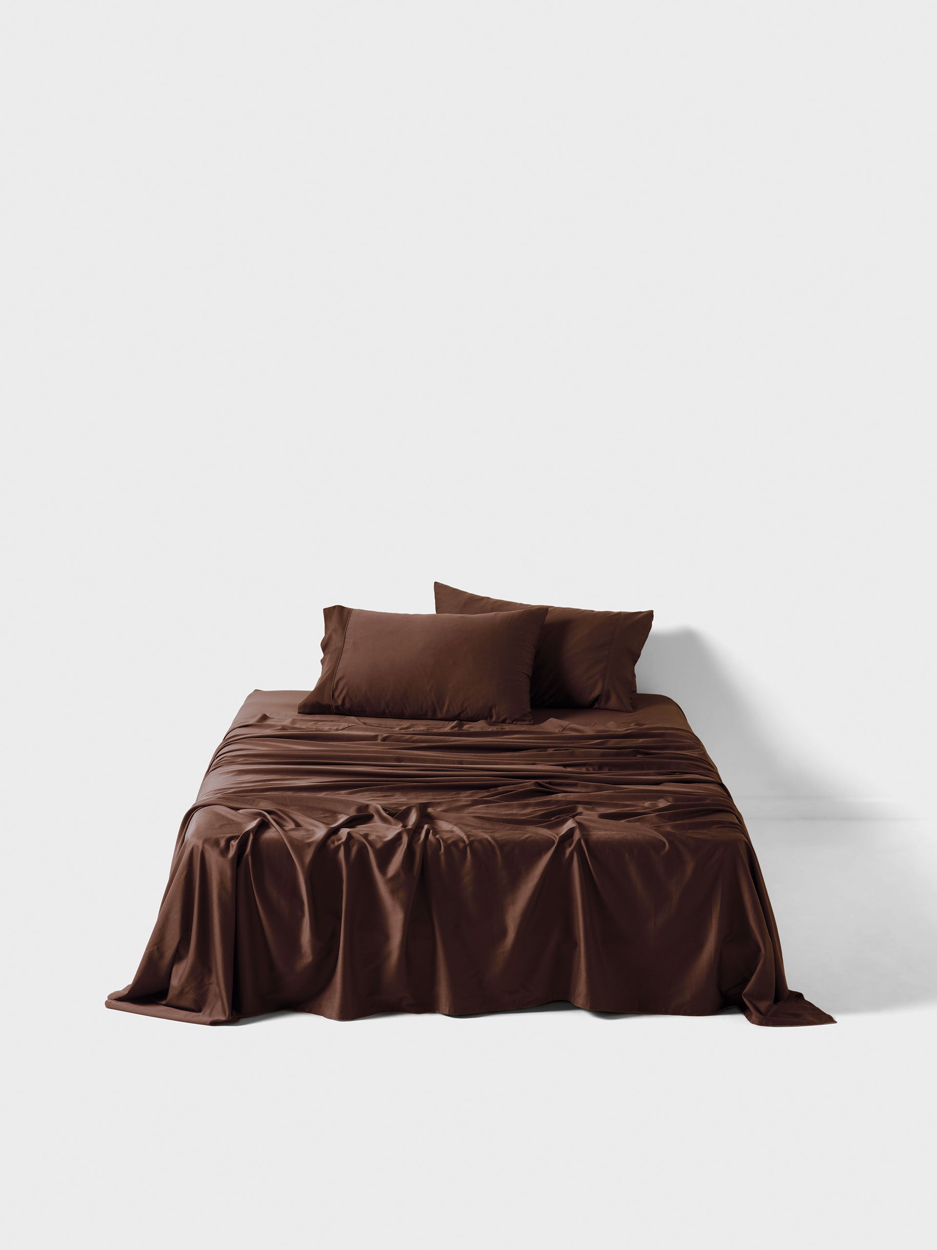 400TC Bamboo/Cotton Nara Chocolate Bamboo Cotton Sheet Set