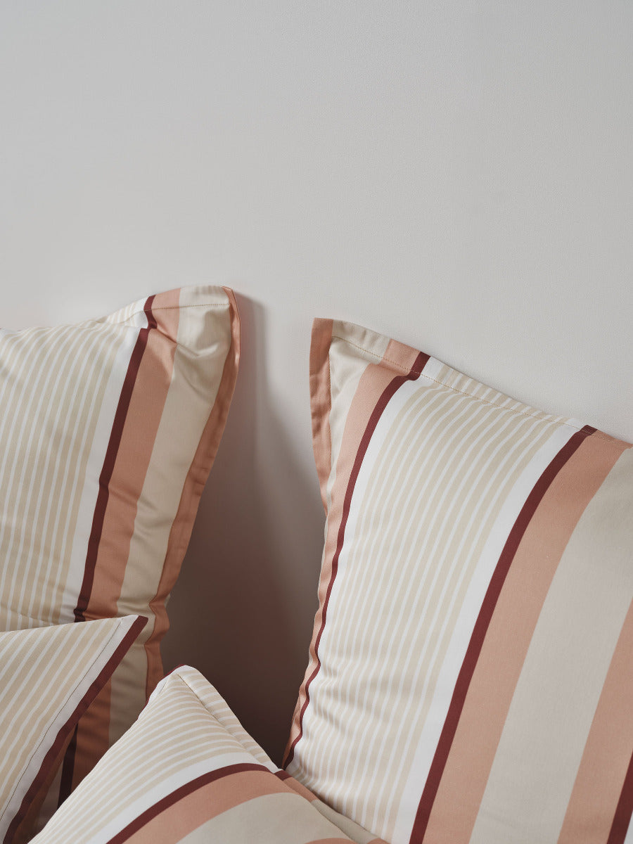 Nara Stripe Clay European Pillowcase