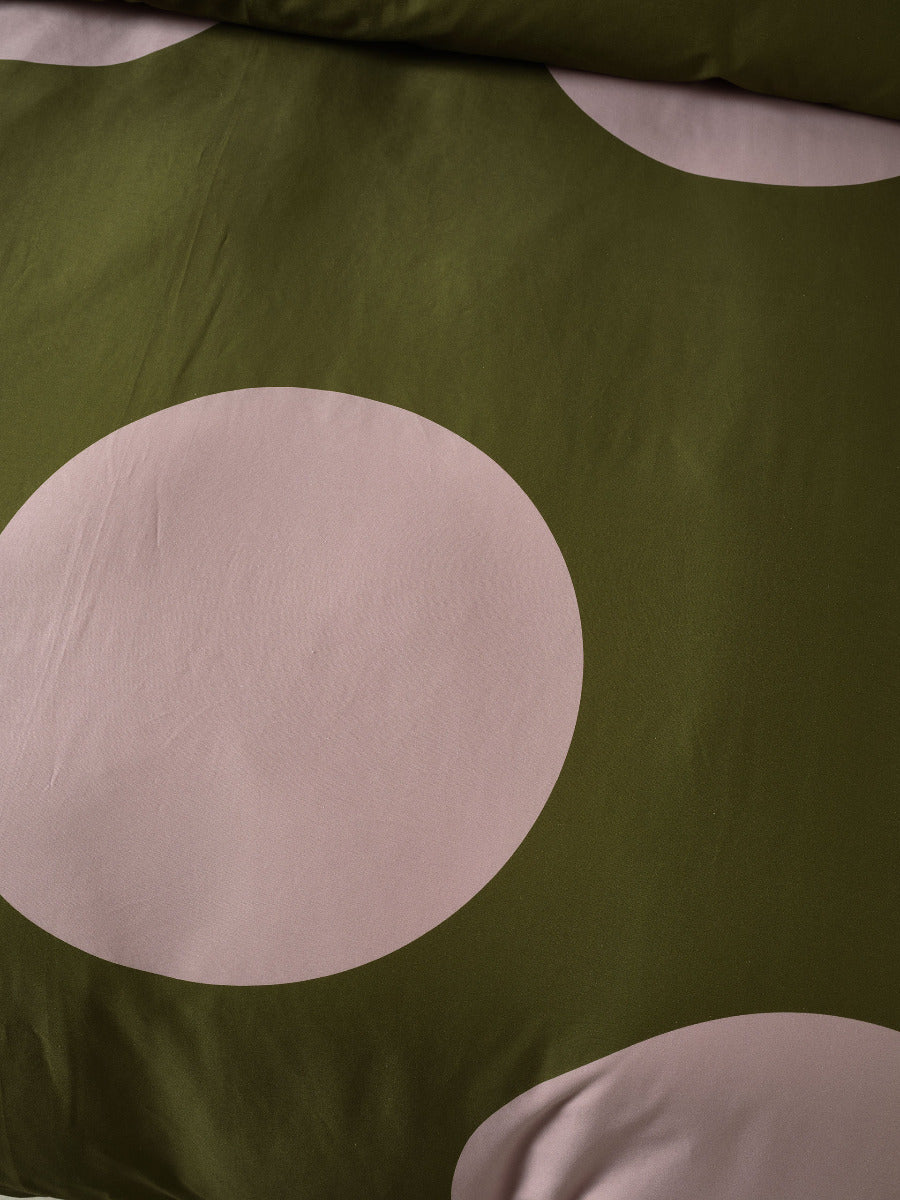 Pluto Olive Quilt Cover Set