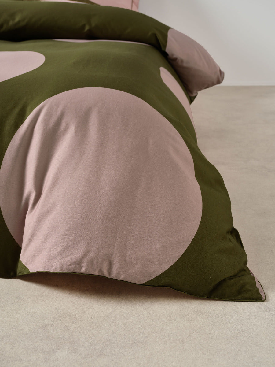 Pluto Olive Quilt Cover Set