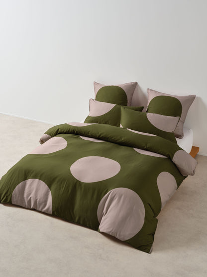 Pluto Olive Quilt Cover Set