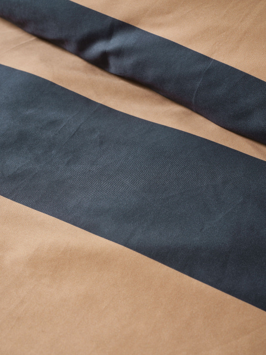 Rugby Stripe Bluestone Quilt Cover Set