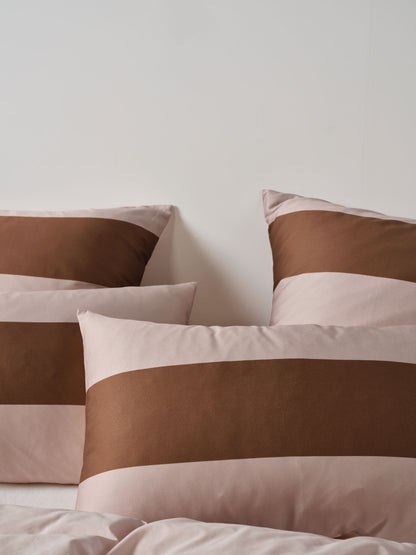 Rugby Stripe Orchid Quilt Cover Set