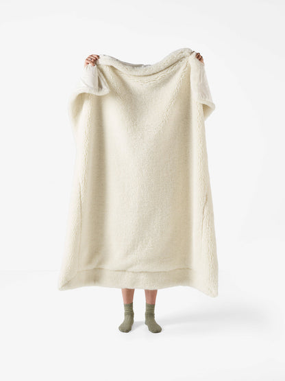 Shetland Cream Throw