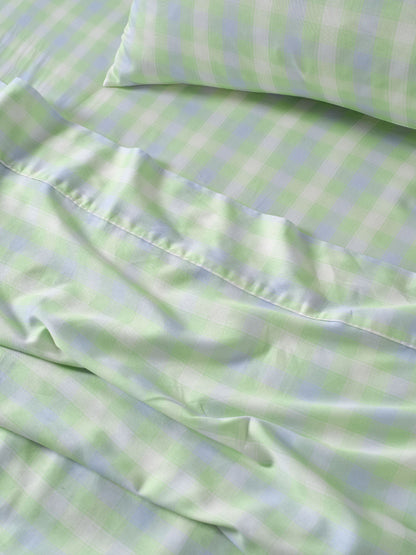 Sunrise Check Clearwater Sheet Set