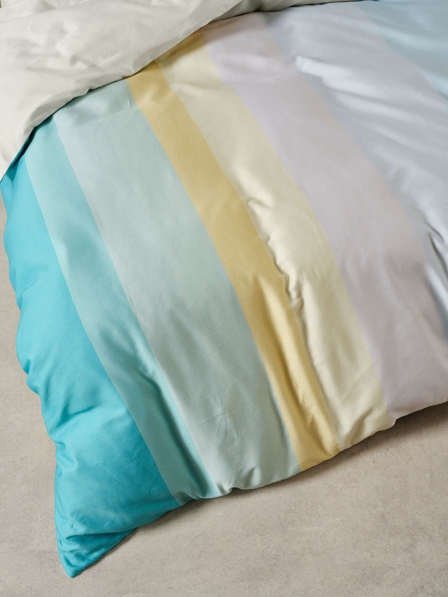 Sunrise Stripe Clearwater Quilt Cover Set