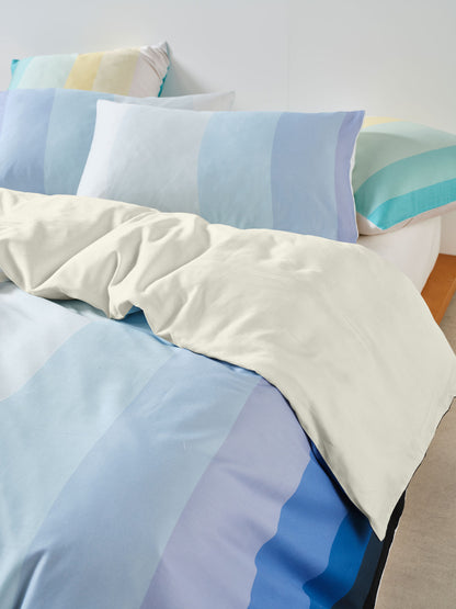 Sunrise Stripe Clearwater Quilt Cover Set