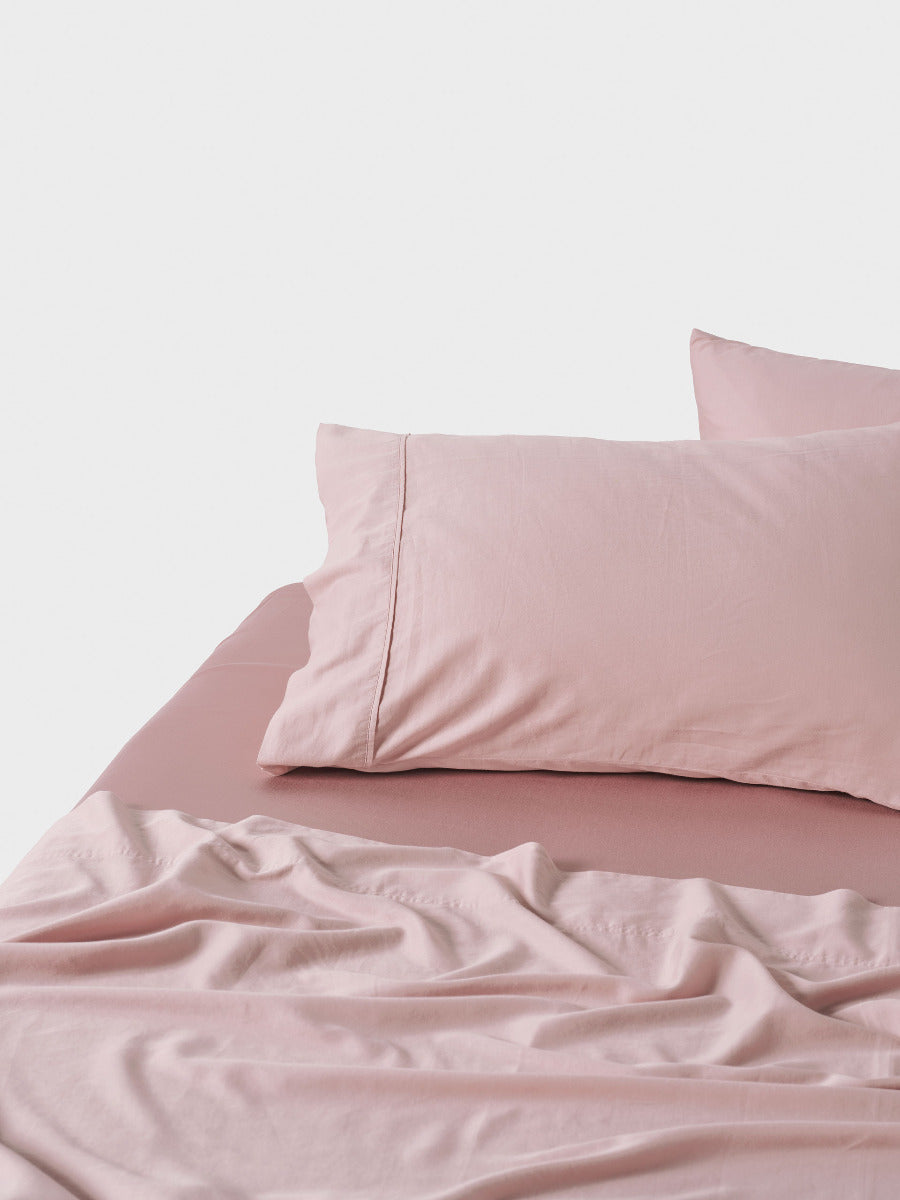 Surf Wash Dusty Rose 400TC Sheet Set