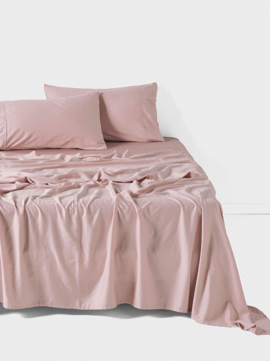 Surf Wash Dusty Rose 400TC Sheet Set