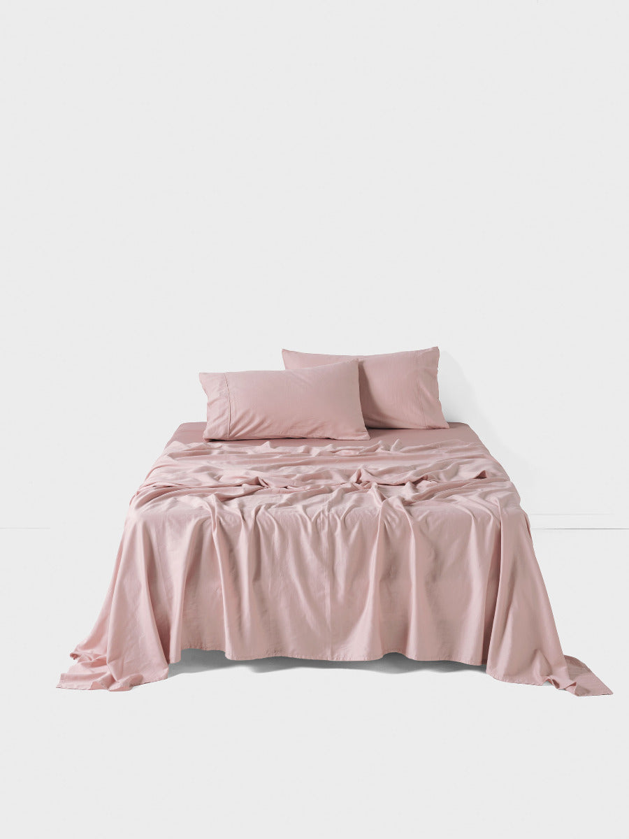 Surf Wash Dusty Rose 400TC Sheet Set