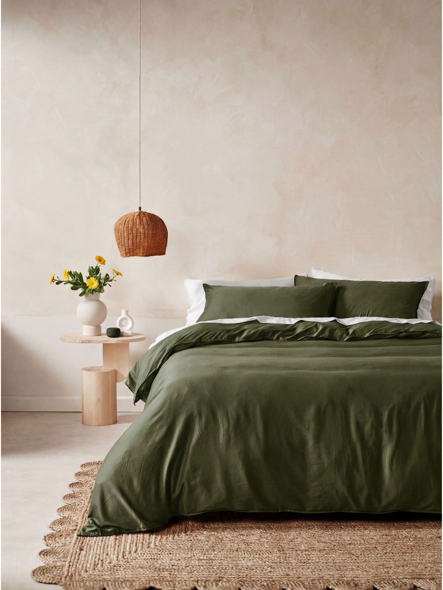 Surf Wash Fern 400TC Quilt Cover Set