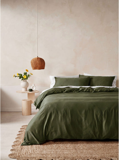 Surf Wash Fern 400TC Quilt Cover Set