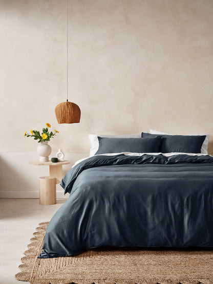 Surf Wash Midnight 400TC Quilt Cover Set