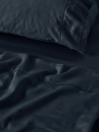 Surf Wash Midnight 400TC Sheet Set
