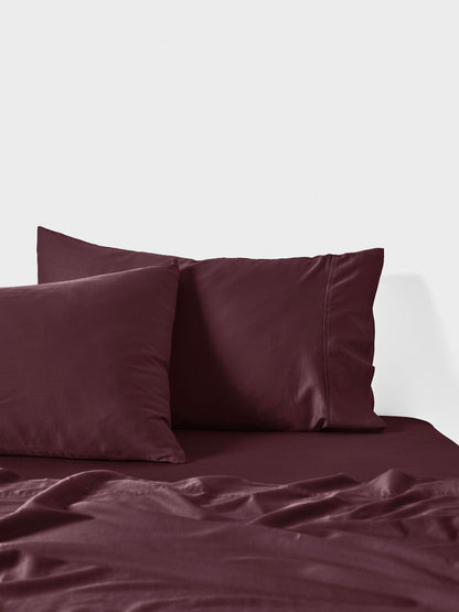 Surf Wash Plum 400TC Sheet Set