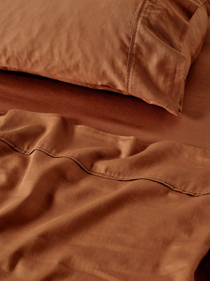 Surf Wash Rust 400TC Sheet Set