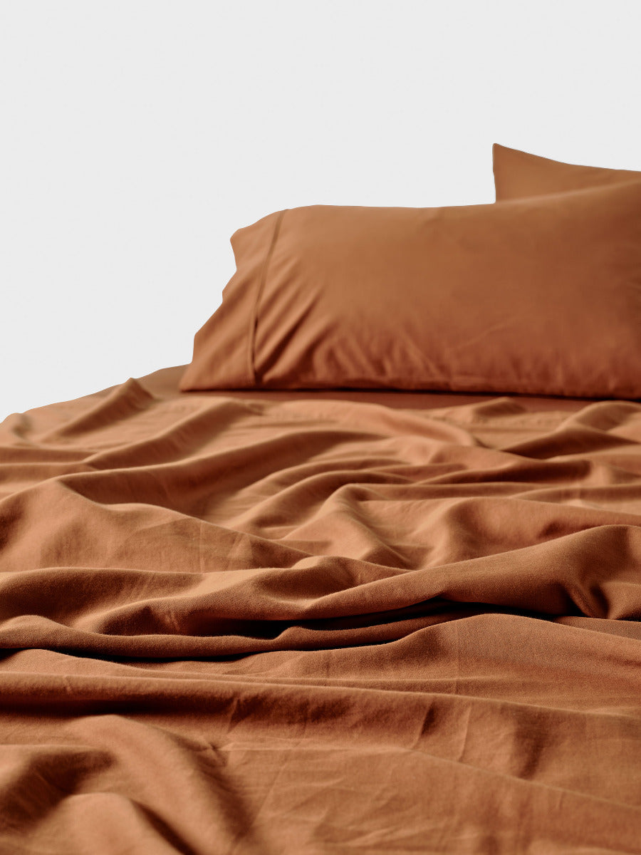 Surf Wash Rust 400TC Sheet Set