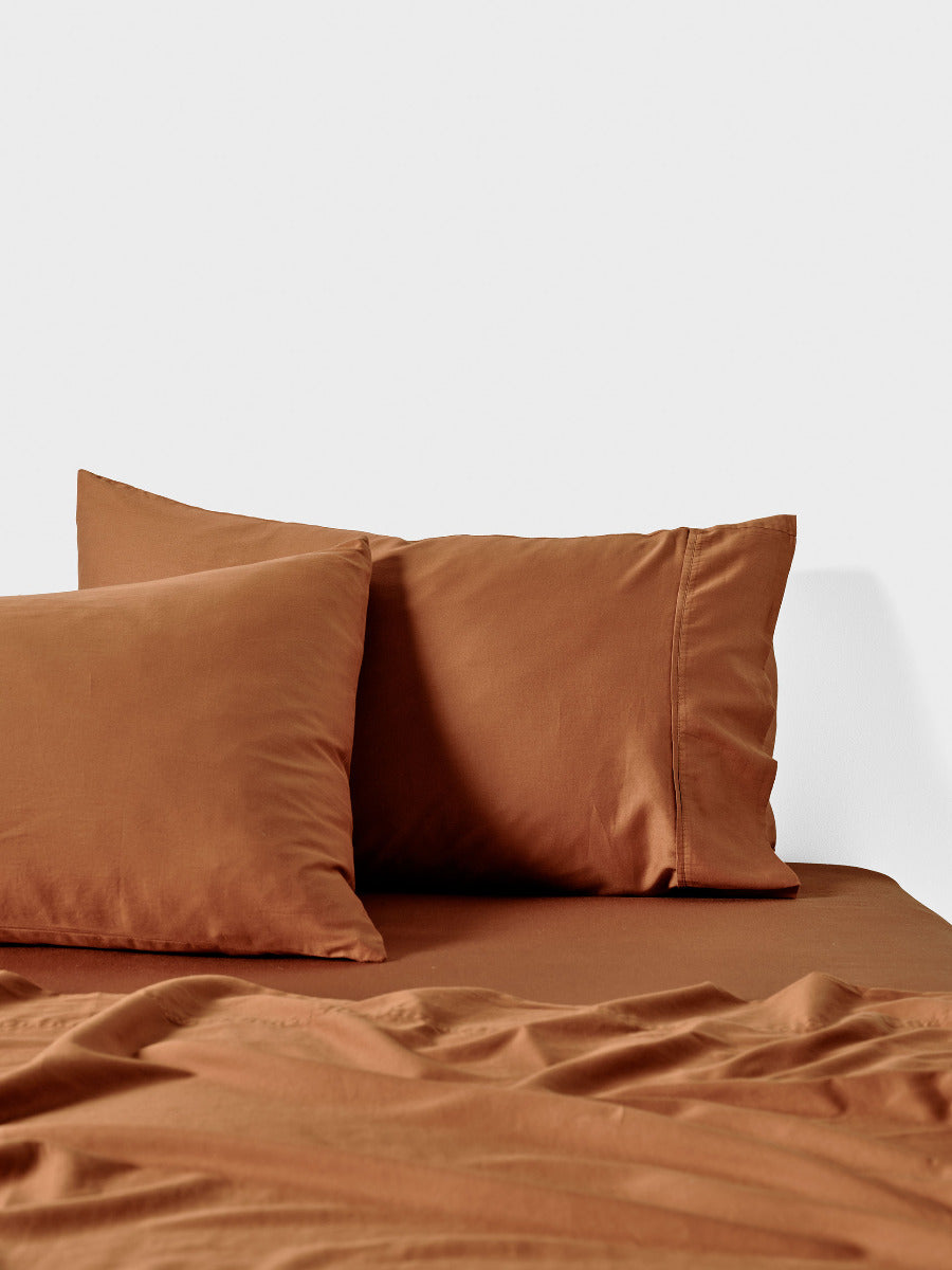 Surf Wash Rust 400TC Sheet Set