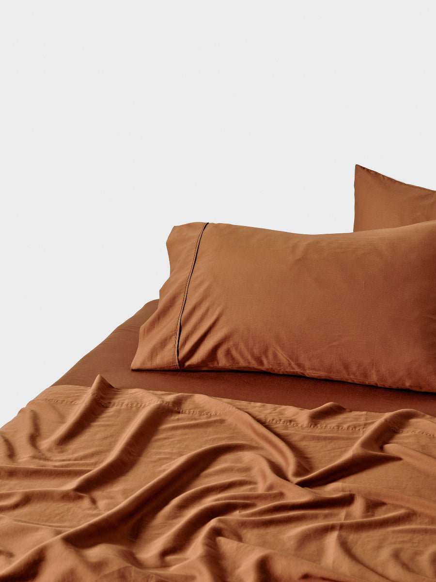 Surf Wash Rust 400TC Sheet Set