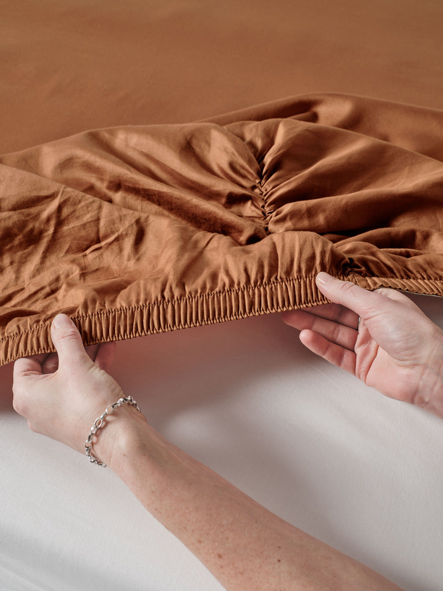 Surf Wash Rust 400TC Sheet Set