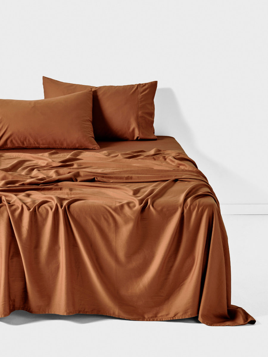 Surf Wash Rust 400TC Sheet Set