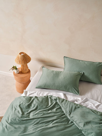 Surf Wash Seafoam 400TC Quilt Cover Set