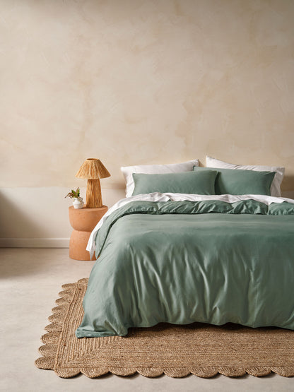 Surf Wash Seafoam 400TC Quilt Cover Set