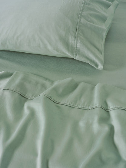 Surf Wash Seafoam 400TC Sheet Set