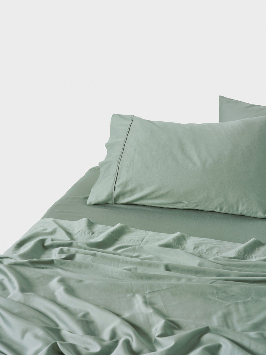 Surf Wash Seafoam 400TC Sheet Set