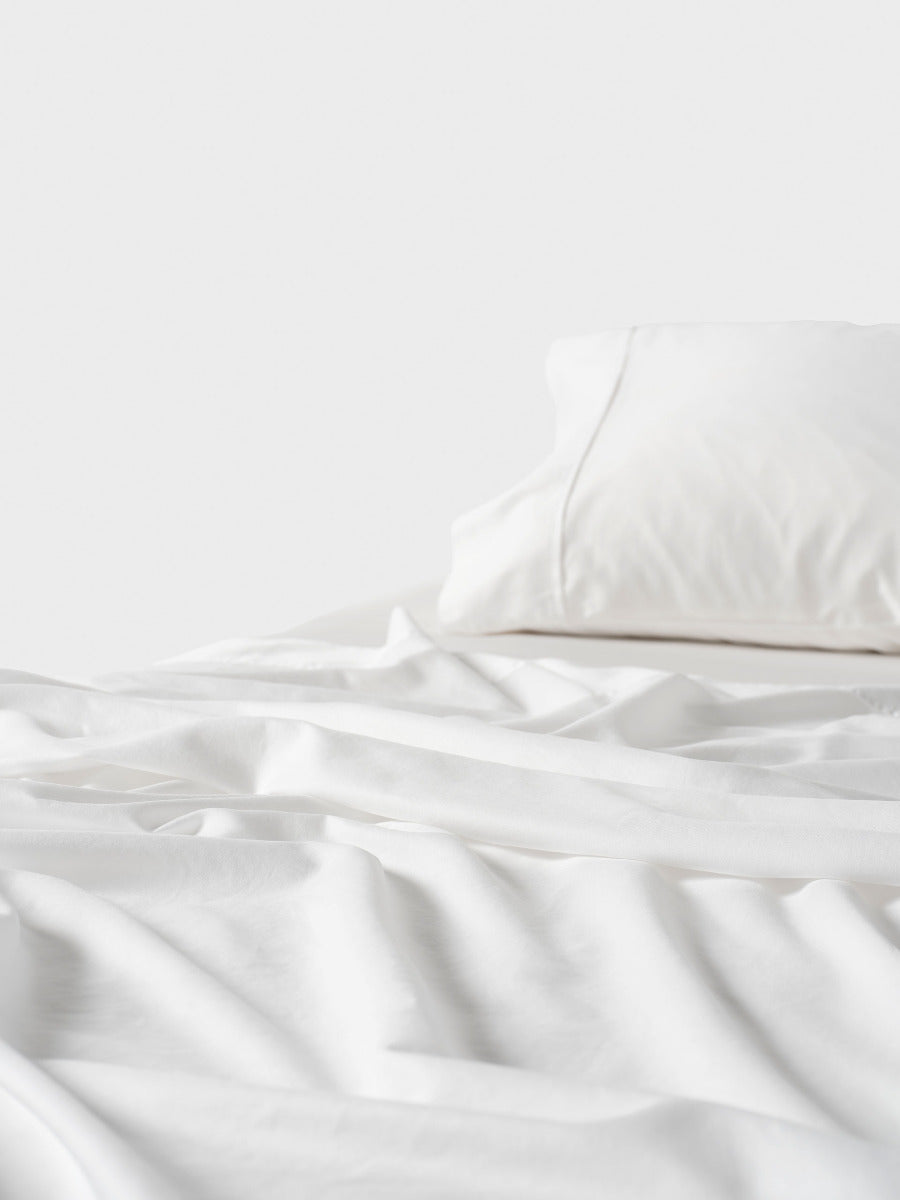 Surf Wash White 400TC Sheet Set