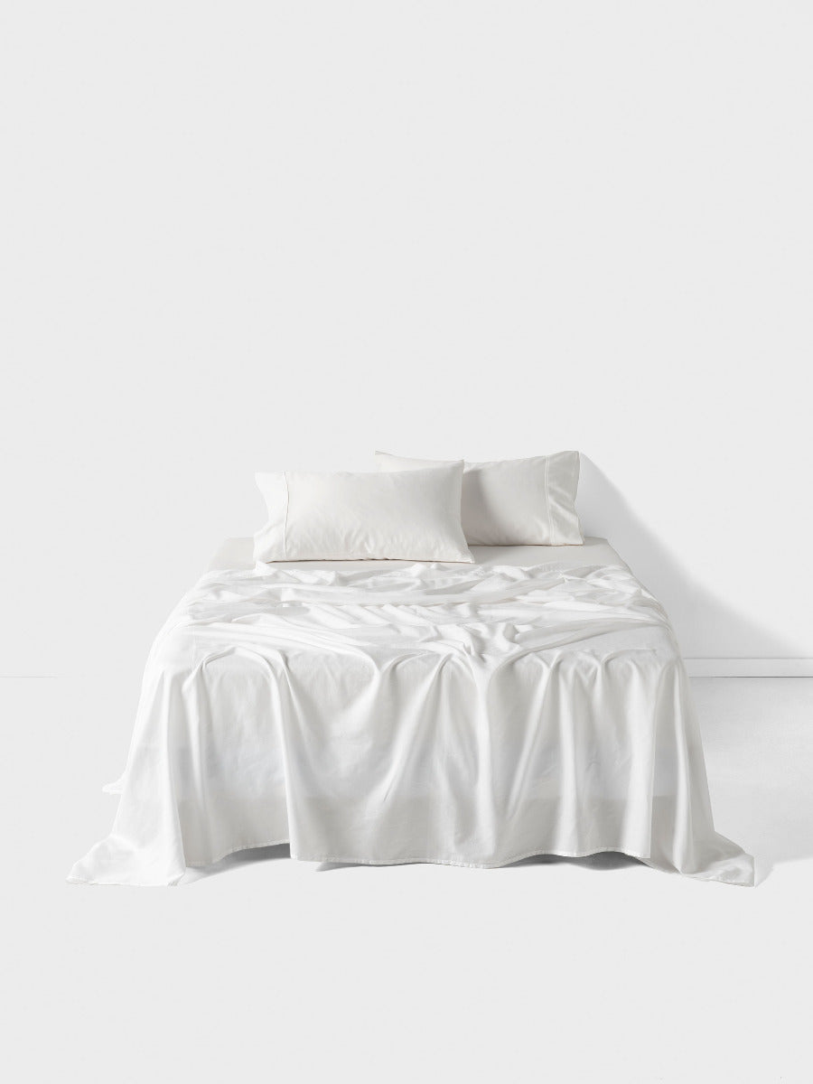 Surf Wash White 400TC Sheet Set