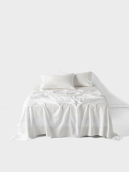 Surf Wash White 400TC Sheet Set