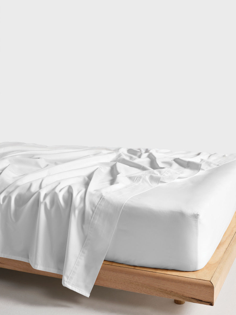Vienna White Fitted Sheet 50cm