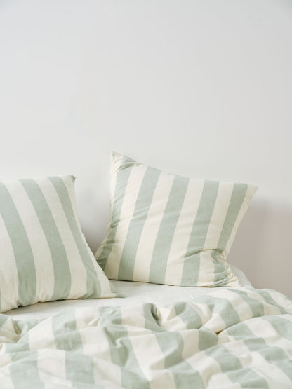 Vintage Stripe Jade European Pillowcase