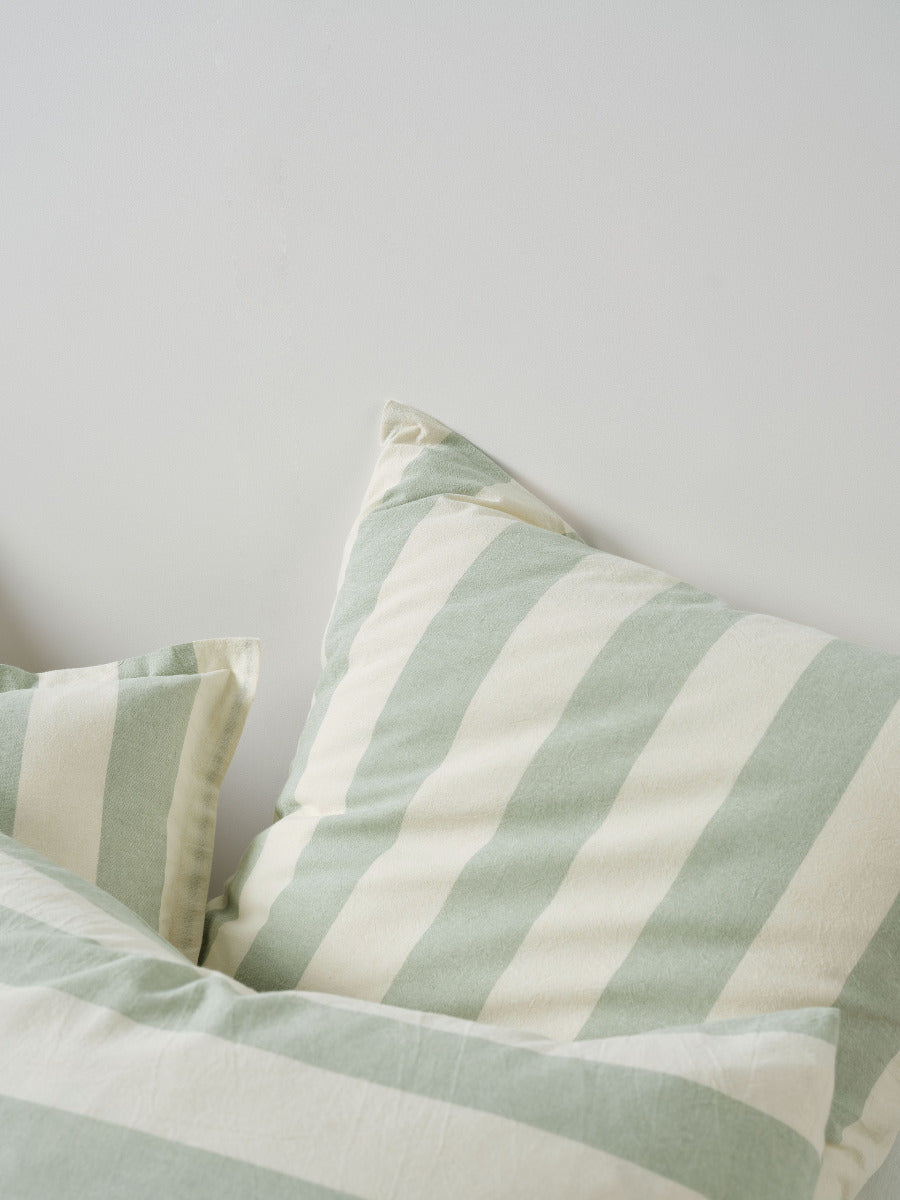 Vintage Stripe Jade European Pillowcase