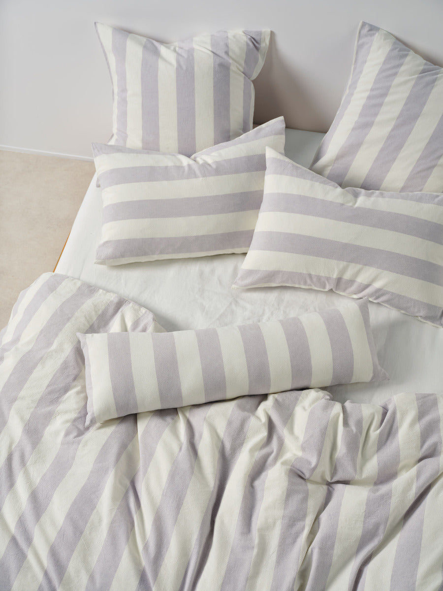 Vintage Stripe Lavender European Pillowcase