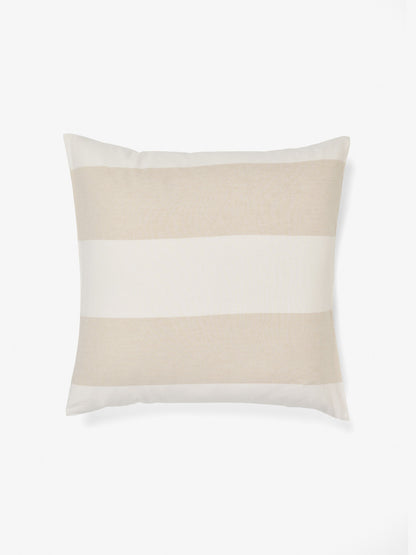 Vintage Wide Stripe Natural European Pillowcase
