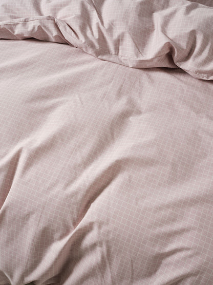 Volley Check Orchid Quilt Cover Set