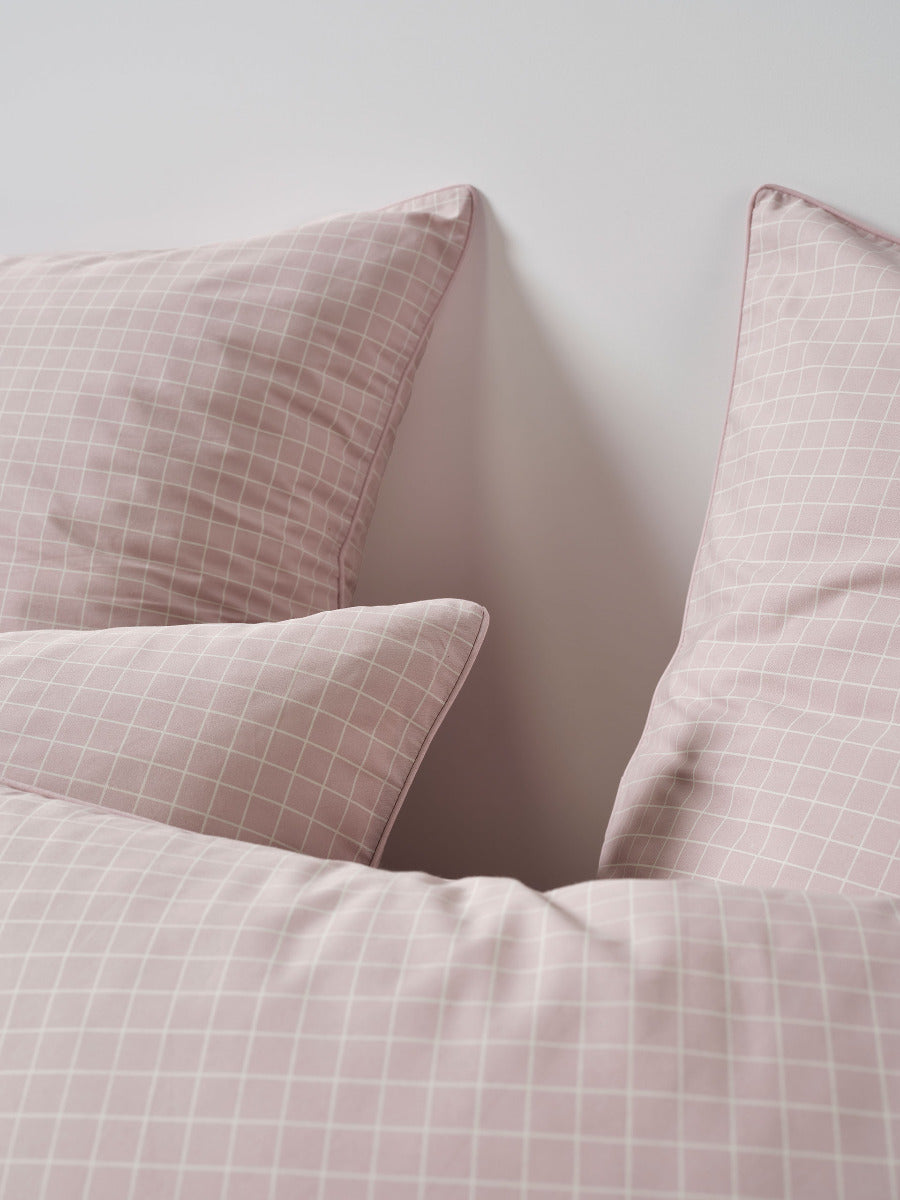 Volley Check Orchid Quilt Cover Set