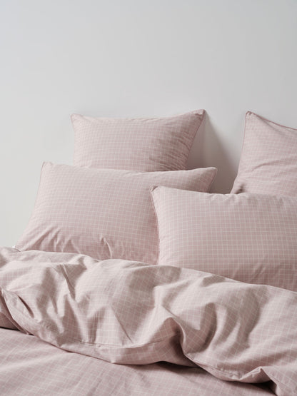 Volley Check Orchid Quilt Cover Set